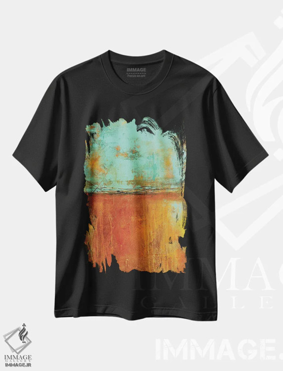 تیشرت مشکی طرح دار قوطی شهر اثر ارین اشلی | immage.ir