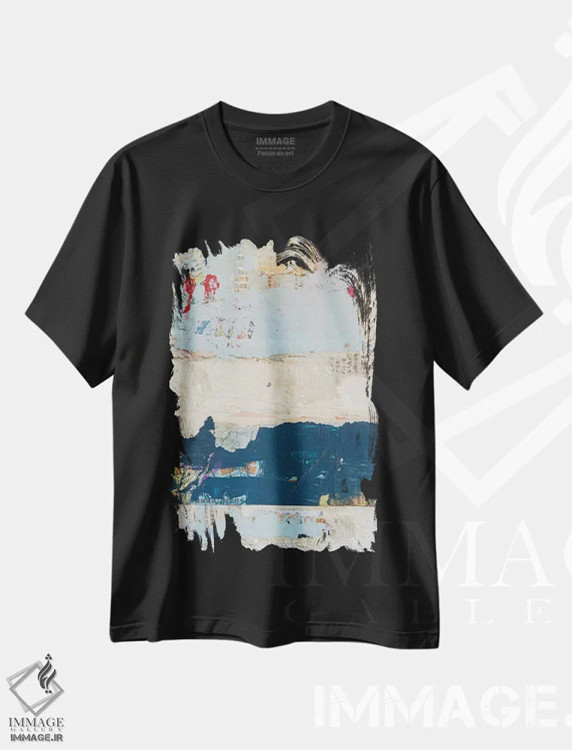 تیشرت مشکی طرح دار از شکسته تا زیبا اثر ارین اشلی | فروشگاه ایماژ