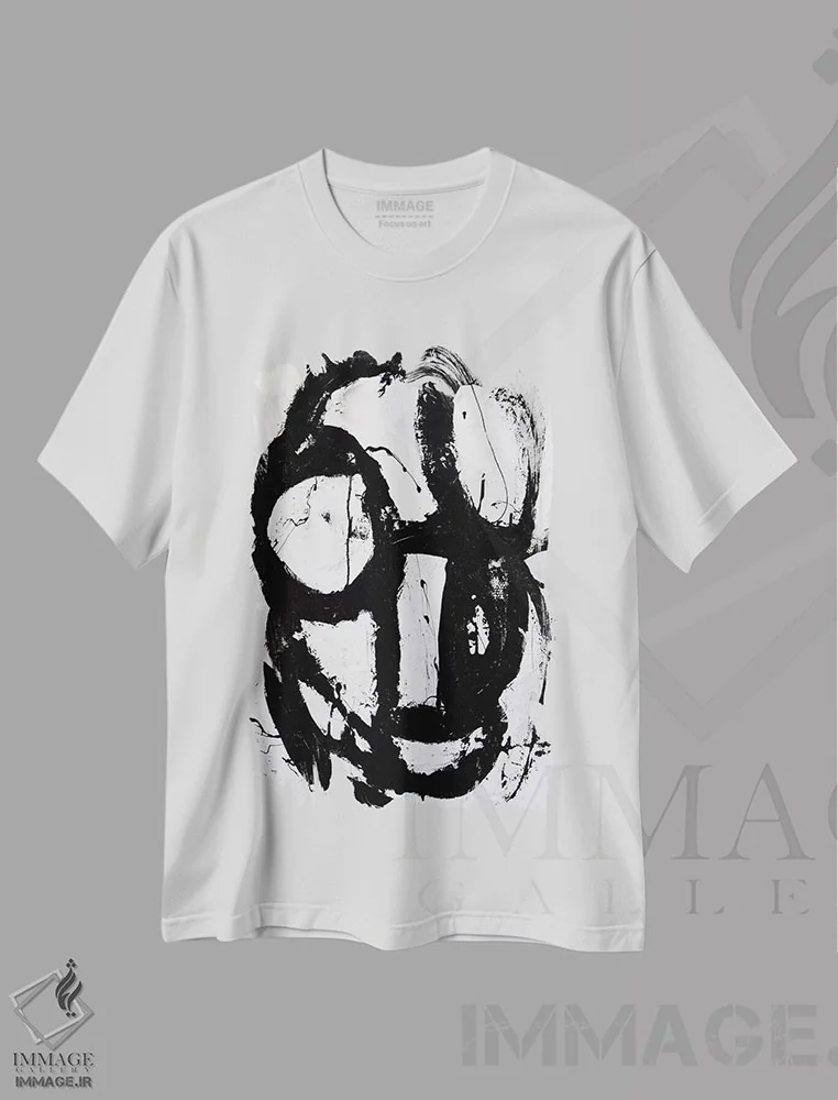 تیشرت سفید طرح دار تک پیک ۳ اثر ارین اشلی | immage.ir