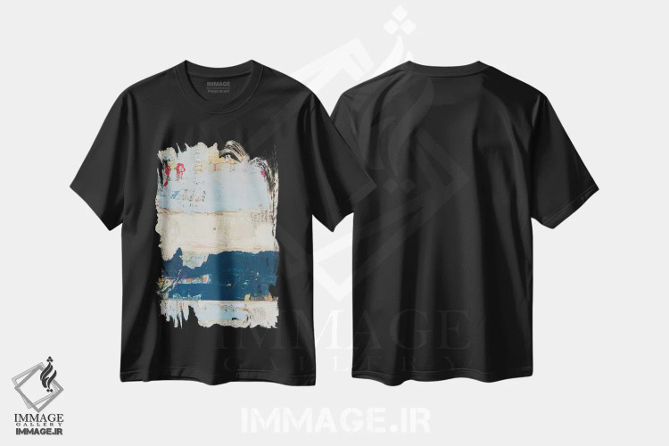 تیشرت مشکی طرح دار از شکسته تا زیبا اثر ارین اشلی | فروشگاه ایماژ
