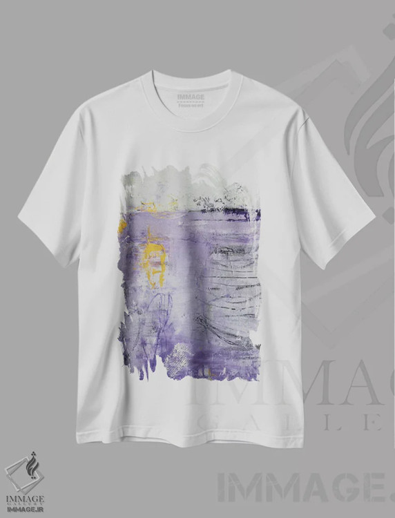 تیشرت سفید طرح دار روز ویولت اثر ارین اشلی | فروشگاه ایماژ