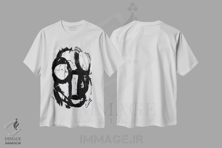 تیشرت سفید طرح دار تک پیک ۳ اثر ارین اشلی | immage.ir
