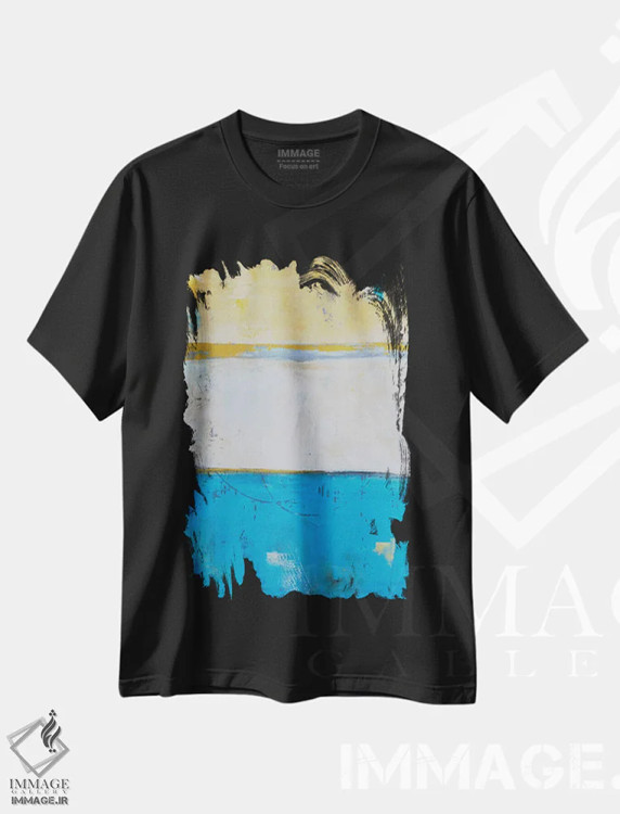 تیشرت مشکی طرح دار عرشهٔ بالا اثر ارین اشلی | immage.ir
