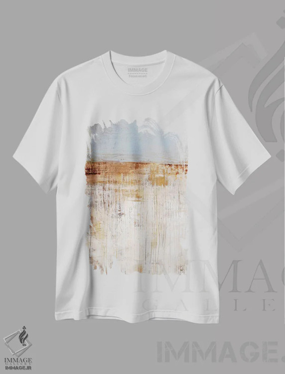 تیشرت سفید طرح دار ظهر ایوان پشتی اثر ارین اشلی | فروشگاه ایماژ