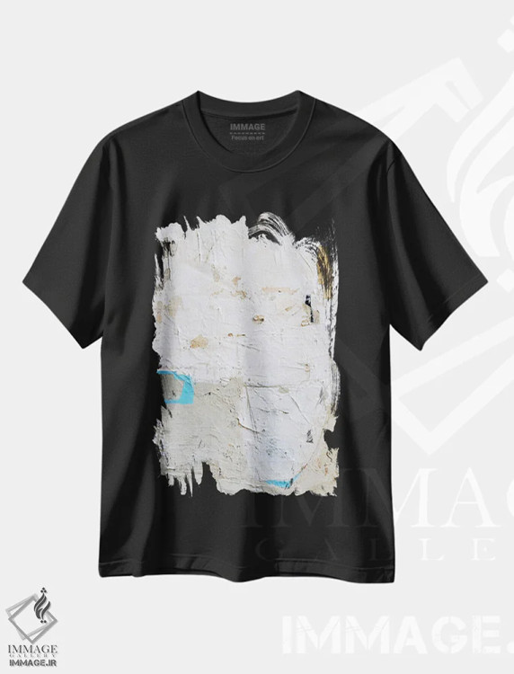 تیشرت مشکی طرح دار دو سایه یک قلب اثر ارین اشلی | فروشگاه ایماژ