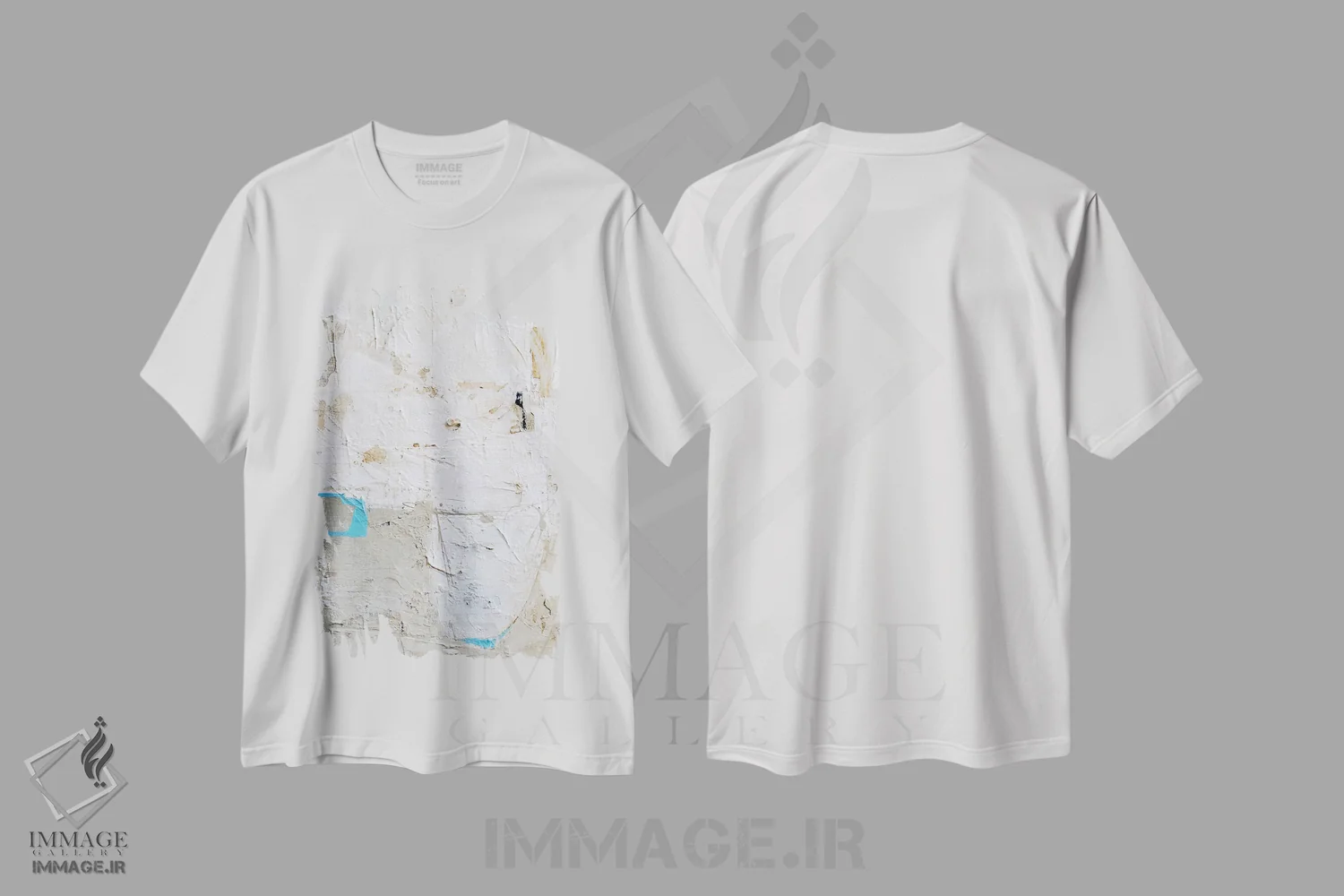 تیشرت سفید طرح دار دو سایه یک قلب اثر ارین اشلی | immage.ir