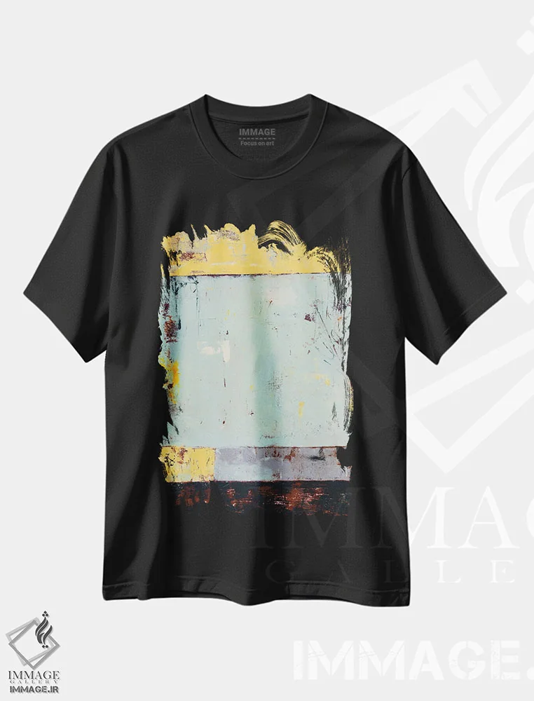 تیشرت مشکی طرح دار مرز بیرونی اثر ارین اشلی | immage.ir