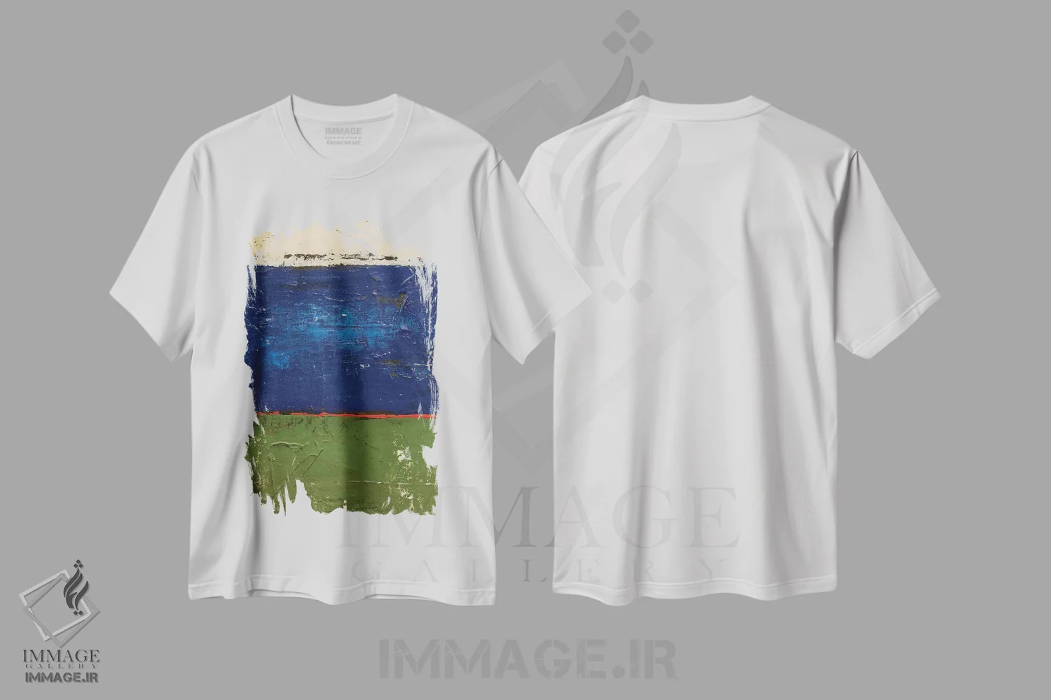 تیشرت سفید طرح دار روش مدرن اثر ارین اشلی | فروشگاه ایماژ