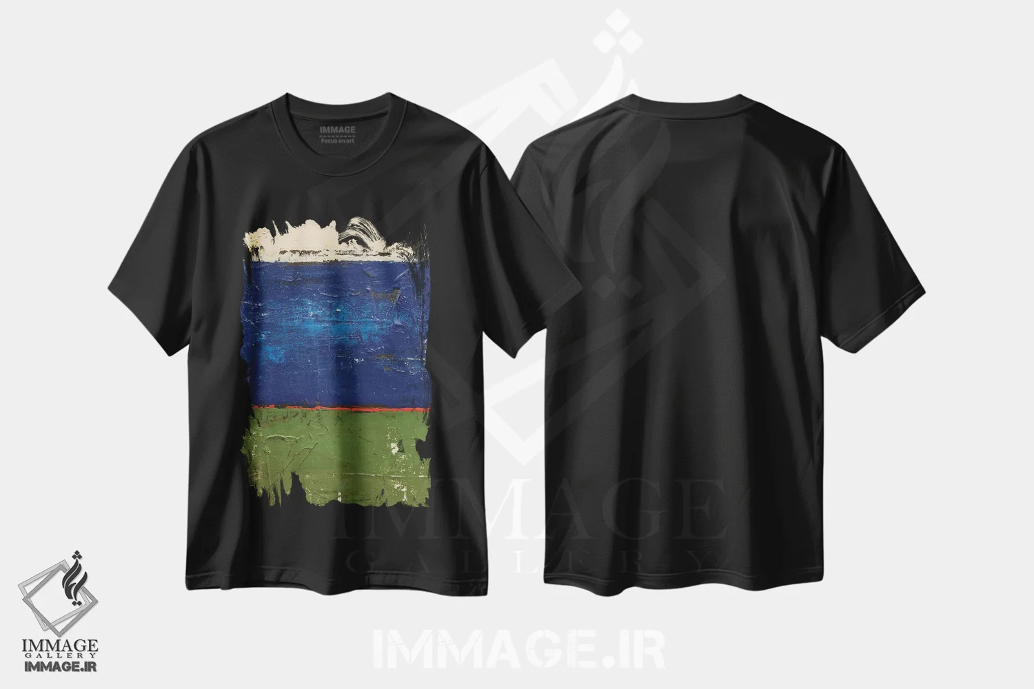 تیشرت مشکی طرح دار روش مدرن اثر ارین اشلی | immage.ir