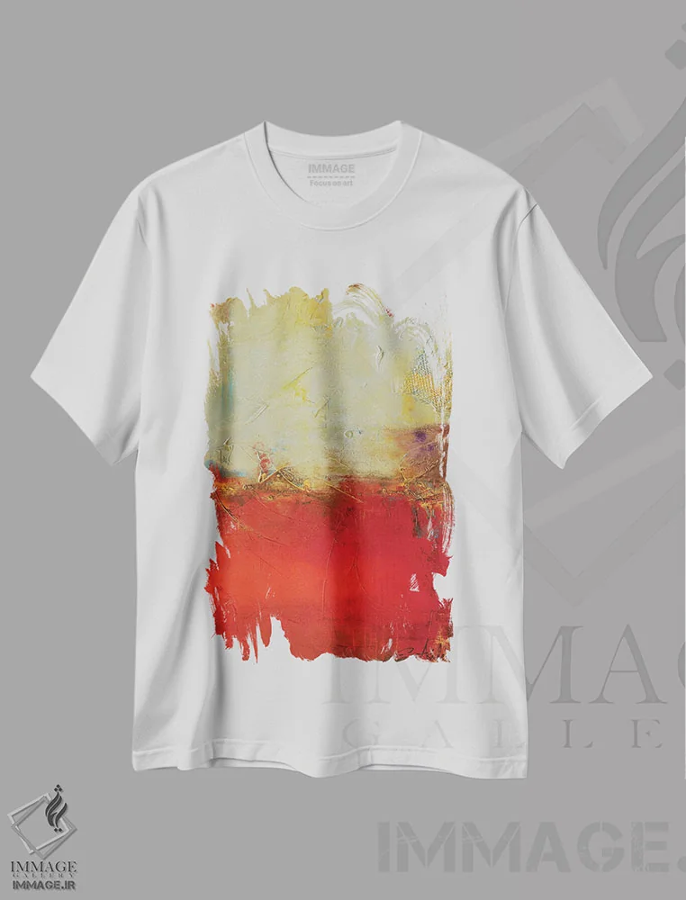 تیشرت سفید طرح دار شور و هیجان خیابان های شیکاگو اثر ارین اشلی | فروشگاه ایماژ