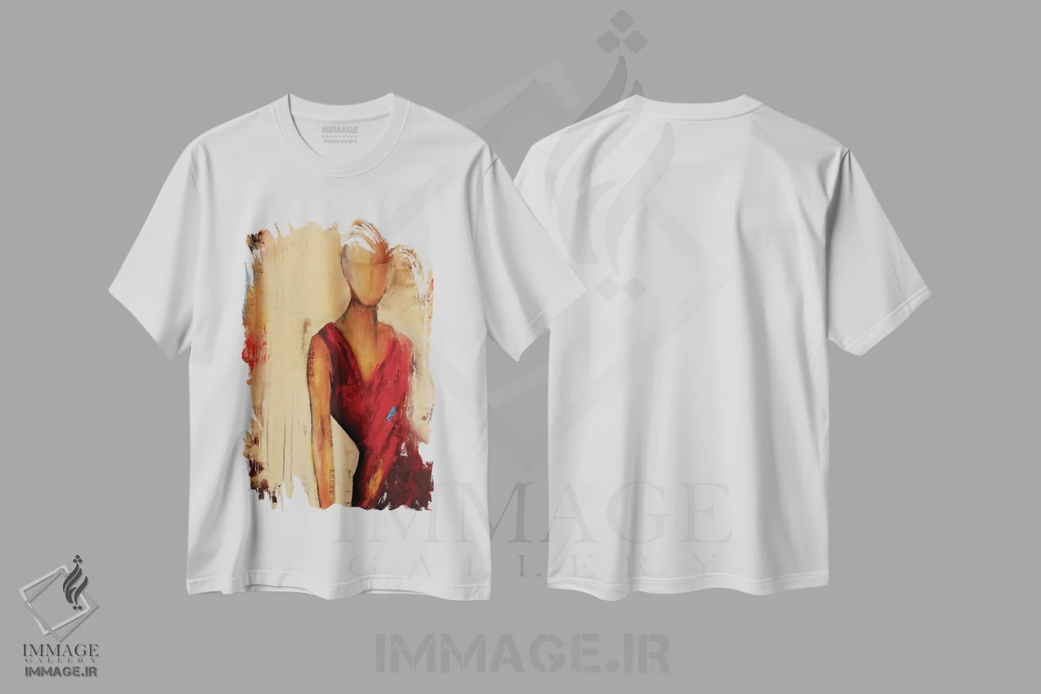 تیشرت سفید طرح دار دلت برای من تنگ نمی شود، دکور معاصر اثر ارین اشلی | immage.ir