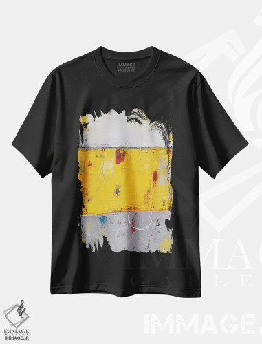 تیشرت مشکی طرح دار باجه تماس اثر ارین اشلی | فروشگاه ایماژ