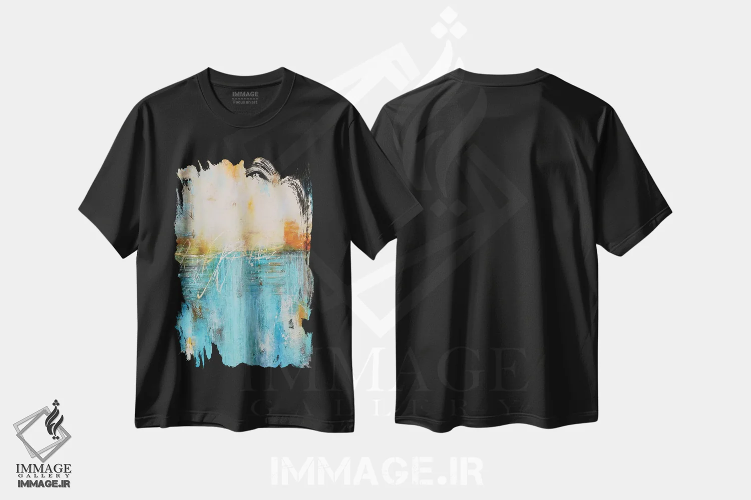 تیشرت مشکی طرح دار رمز عبور فراموش شده اثر ارین اشلی | immage.ir
