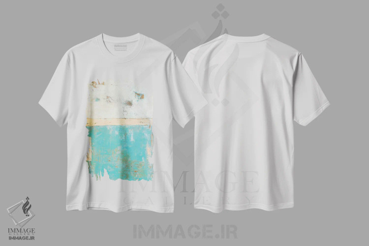 تیشرت سفید طرح دار خیابان عتیقه جات اثر ارین اشلی | فروشگاه ایماژ