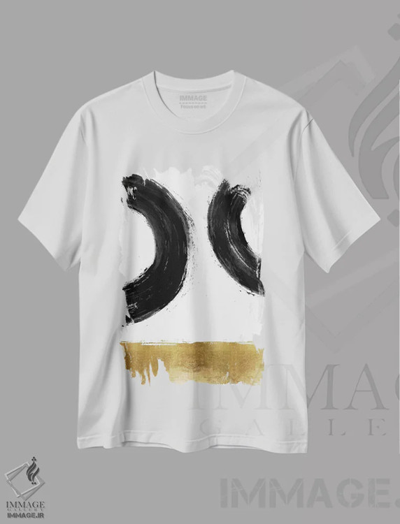 تیشرت سفید طرح دار جاذبه ۲ اثر الی رابرتز | فروشگاه ایماژ