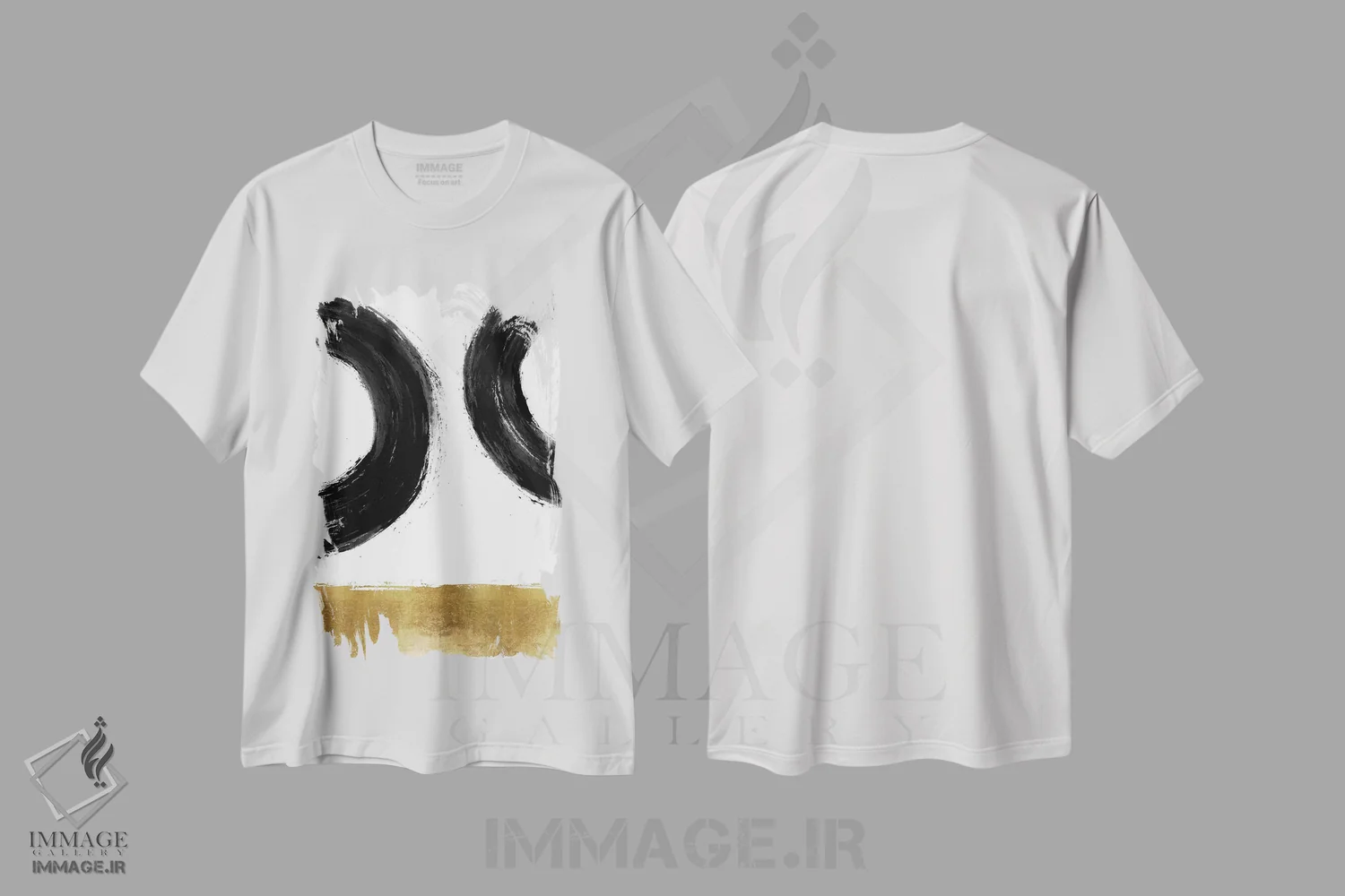 تیشرت سفید طرح دار جاذبه ۲ اثر الی رابرتز | فروشگاه ایماژ