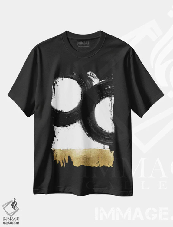 تیشرت مشکی طرح دار جاذبه ۳ اثر الی رابرتز | فروشگاه ایماژ