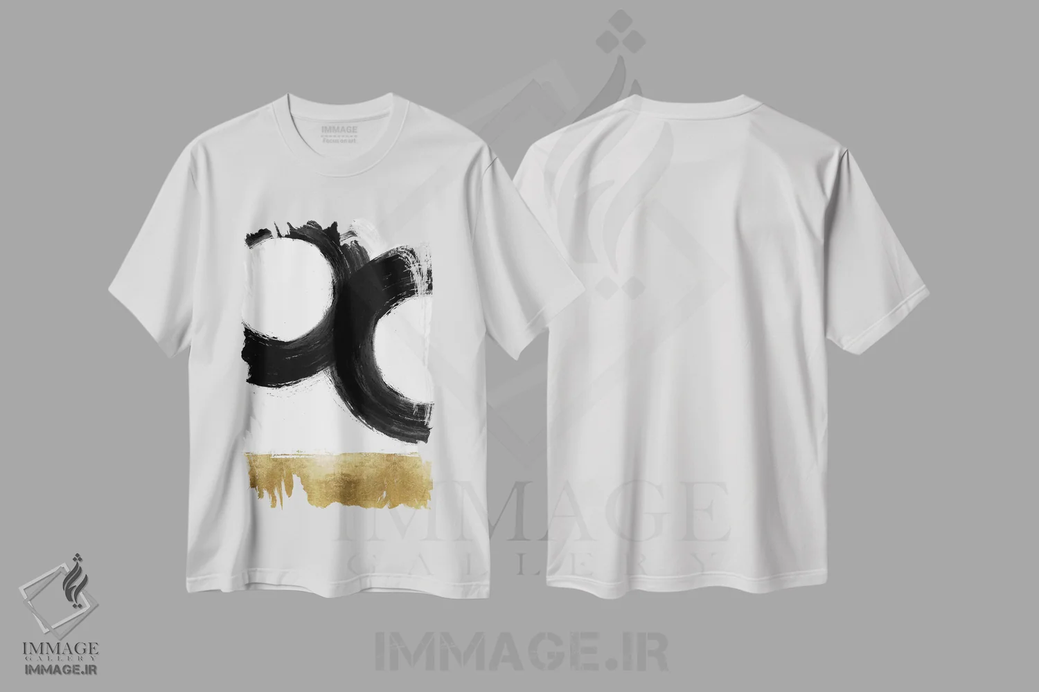 تیشرت سفید طرح دار جاذبه ۳ اثر الی رابرتز | immage.ir