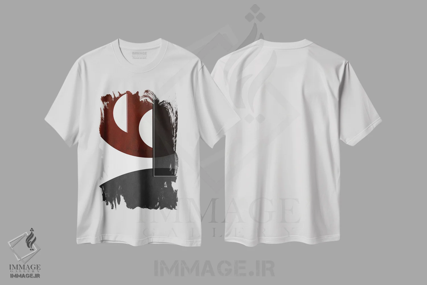 تیشرت سفید طرح دار پنجره ها اثر روبرتو مورو | فروشگاه ایماژ