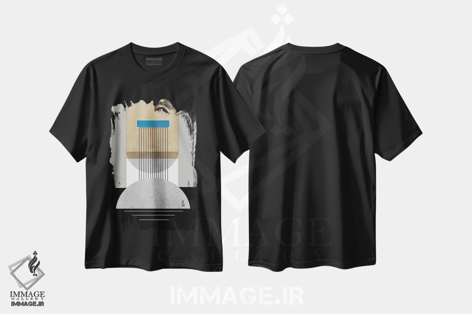 تیشرت مشکی طرح دار خوب به نظر می رسد اثر روبرتو مورو | immage.ir