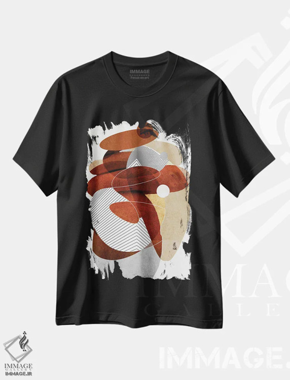 تیشرت مشکی طرح دار تشکیل اثر روبرتو مورو | فروشگاه ایماژ