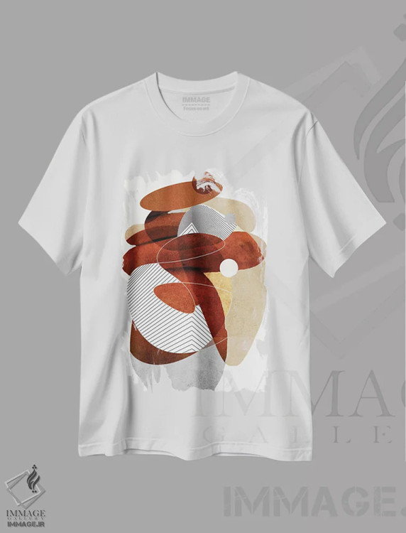 تیشرت سفید طرح دار تشکیل اثر روبرتو مورو | immage.ir