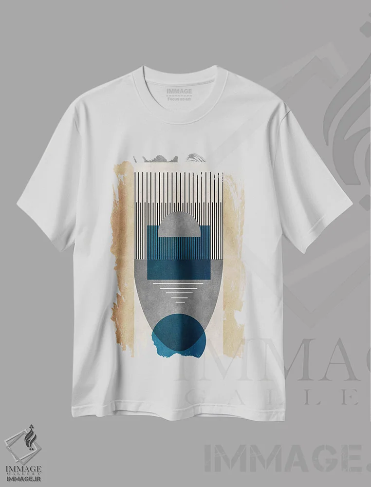 تیشرت سفید طرح دار پیوند II اثر روبرتو مورو | immage.ir