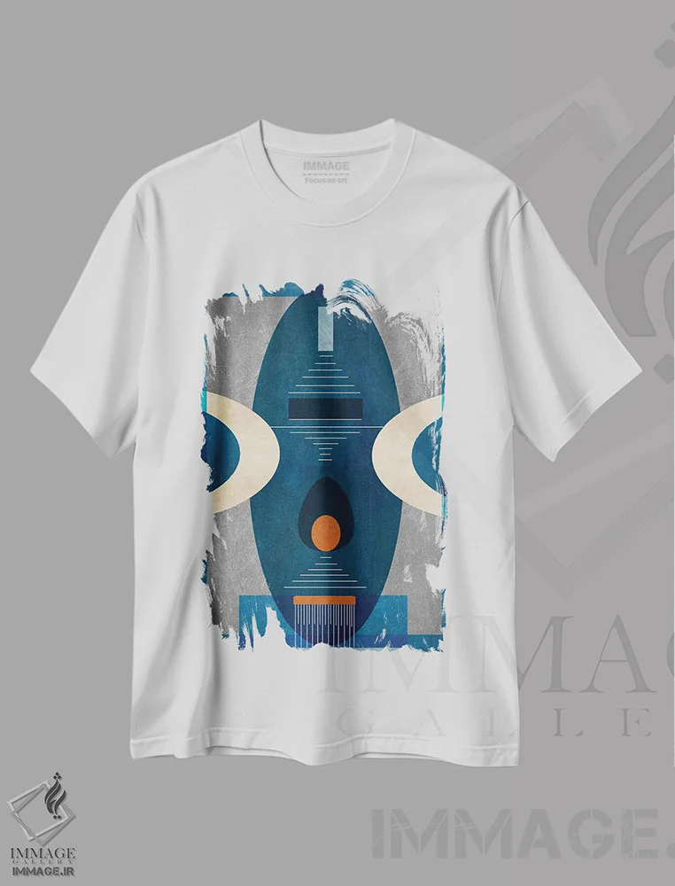 تیشرت سفید طرح دار کمال اثر روبرتو مورو | فروشگاه ایماژ