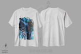 تیشرت سفید طرح دار فرا سیلان اثر روبرتو مورو | فروشگاه ایماژ