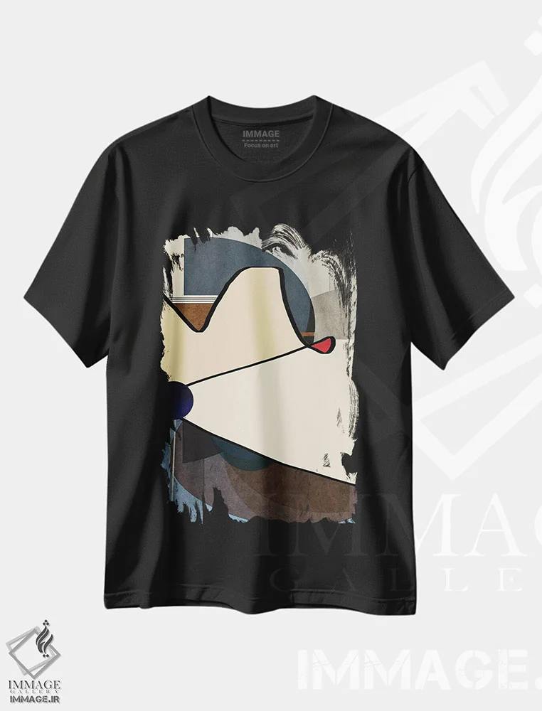 تیشرت مشکی طرح دار بازی اثر روبرتو مورو | immage.ir
