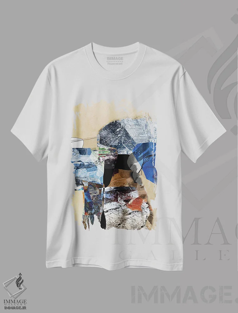 تیشرت سفید طرح دار حدس بزن چه چیزی اثر روبرتو مورو | immage.ir