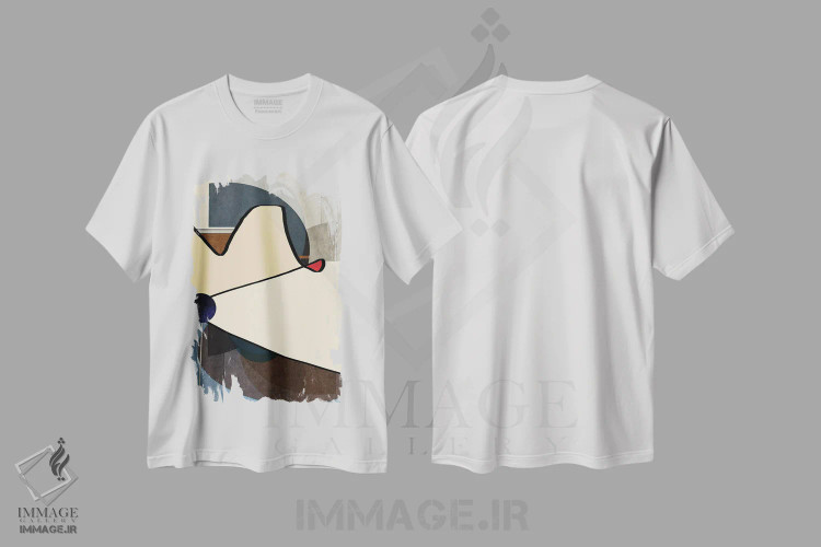 تیشرت سفید طرح دار بازی اثر روبرتو مورو | فروشگاه ایماژ