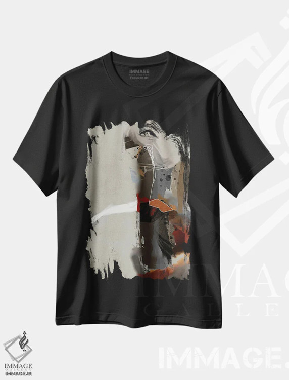 تیشرت مشکی طرح دار در حال ظهور I اثر روبرتو مورو | immage.ir