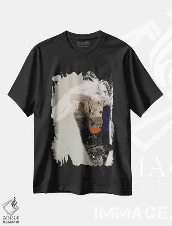 تیشرت مشکی طرح دار در حال ظهور II اثر روبرتو مورو | فروشگاه ایماژ