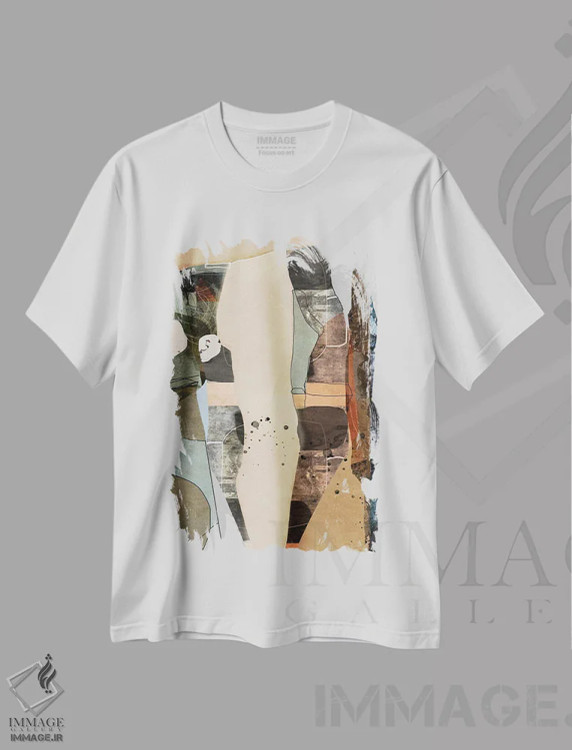 تیشرت سفید طرح دار در میان اثر روبرتو مورو | immage.ir