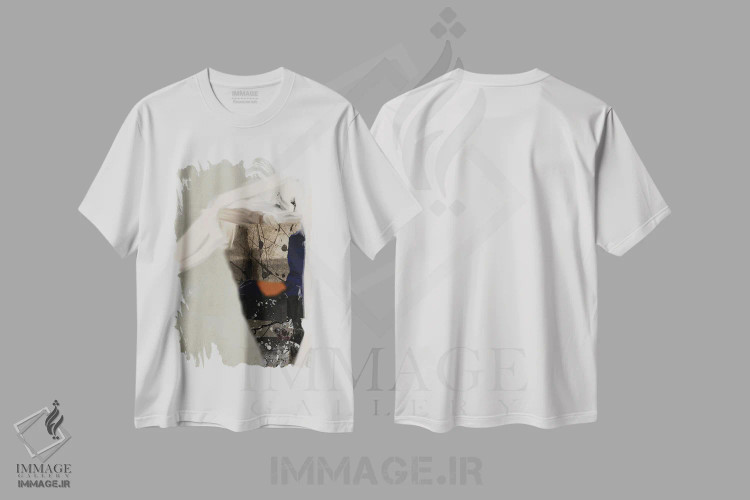 تیشرت سفید طرح دار در حال ظهور II اثر روبرتو مورو | immage.ir