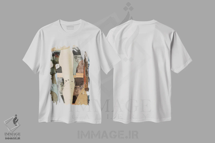 تیشرت سفید طرح دار در میان اثر روبرتو مورو | immage.ir