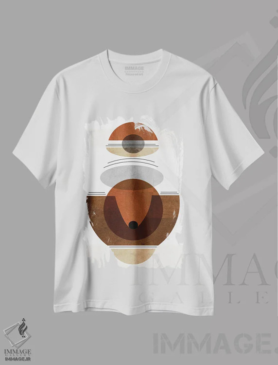 تیشرت سفید طرح دار روح هندی اثر روبرتو مورو | فروشگاه ایماژ