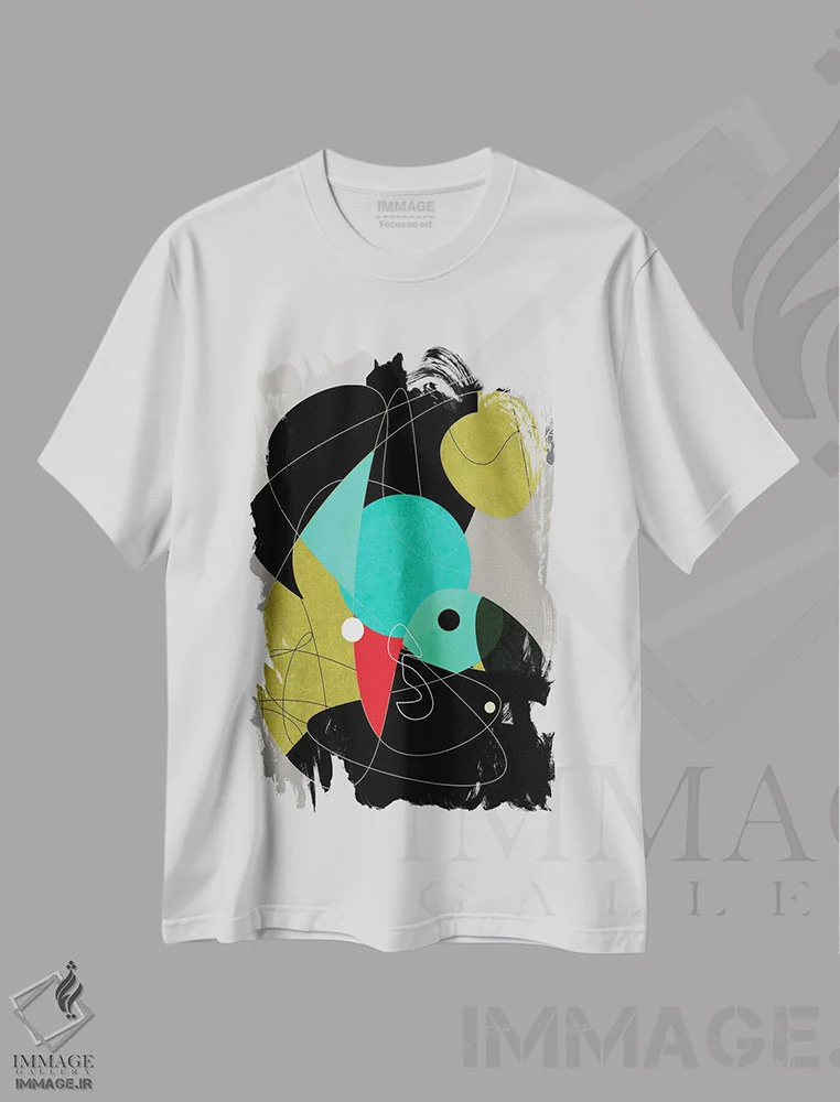 تیشرت سفید طرح دار مرا پیدا کن اثر روبرتو مورو | فروشگاه ایماژ