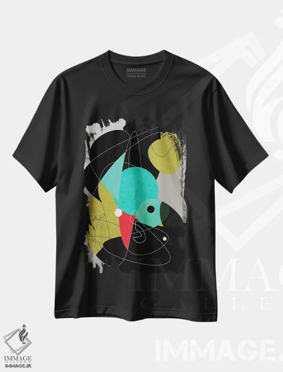 تیشرت مشکی طرح دار مرا پیدا کن اثر روبرتو مورو | immage.ir