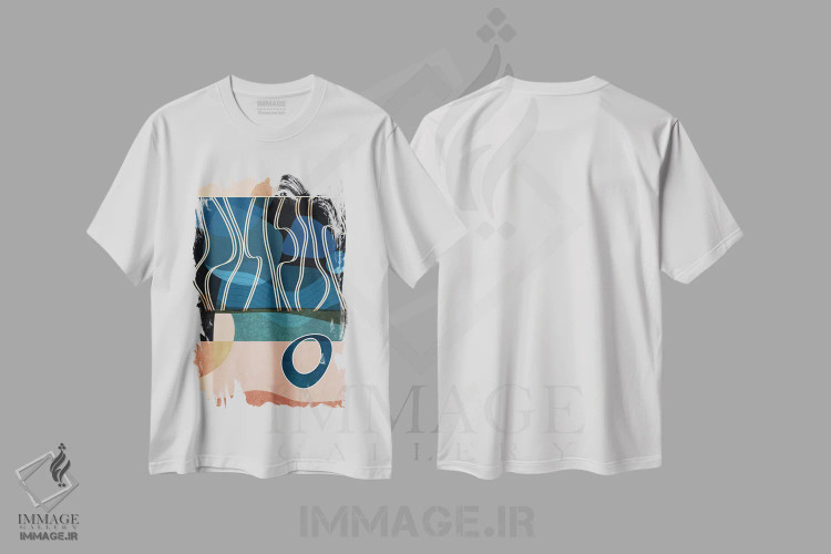 تیشرت سفید طرح دار تاب II اثر روبرتو مورو | فروشگاه ایماژ