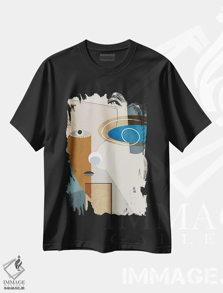 تیشرت مشکی طرح دار اصیل I اثر روبرتو مورو | فروشگاه ایماژ