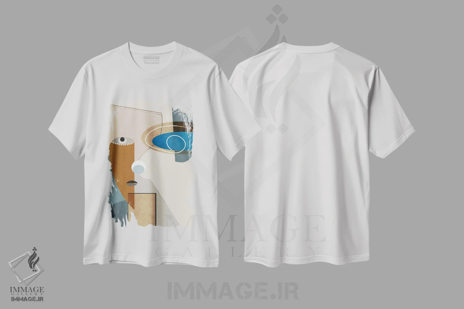تیشرت سفید طرح دار اصیل I اثر روبرتو مورو | immage.ir