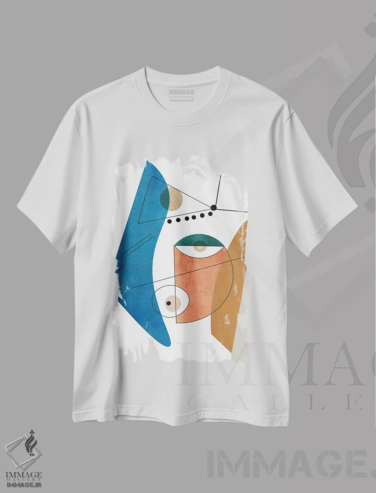 تیشرت سفید طرح دار اصیل II اثر روبرتو مورو | فروشگاه ایماژ