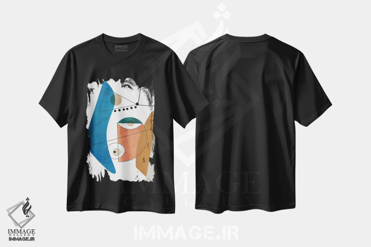 تیشرت مشکی طرح دار اصیل II اثر روبرتو مورو | immage.ir