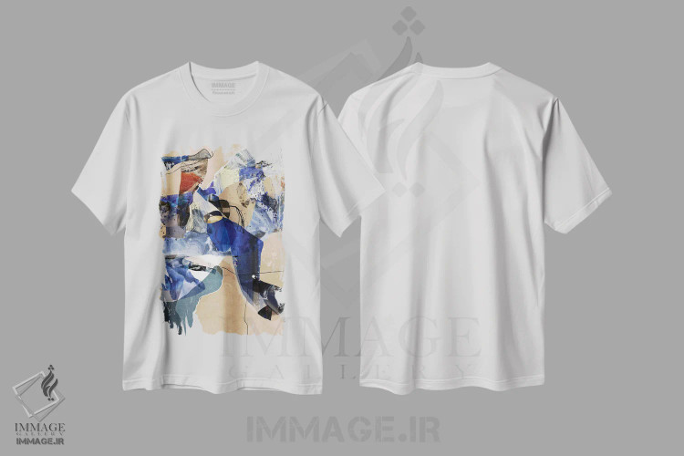 تیشرت سفید طرح دار مسیرت را پیدا کن اثر روبرتو مورو | immage.ir
