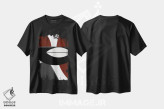 تیشرت مشکی طرح دار مرا ببوس اثر روبرتو مورو | immage.ir