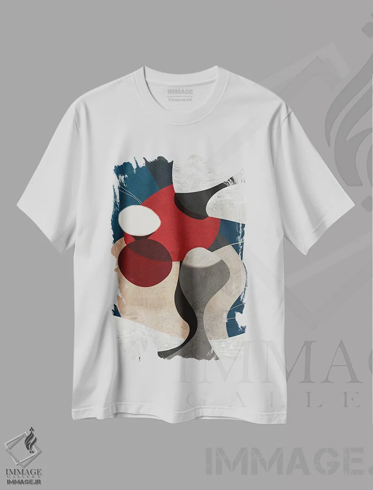 تیشرت سفید طرح دار همه در یک اثر روبرتو مورو | immage.ir