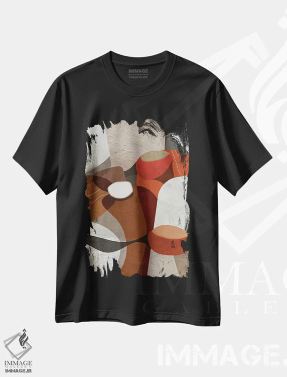 تیشرت مشکی طرح دار افسون شده اثر روبرتو مورو | فروشگاه ایماژ