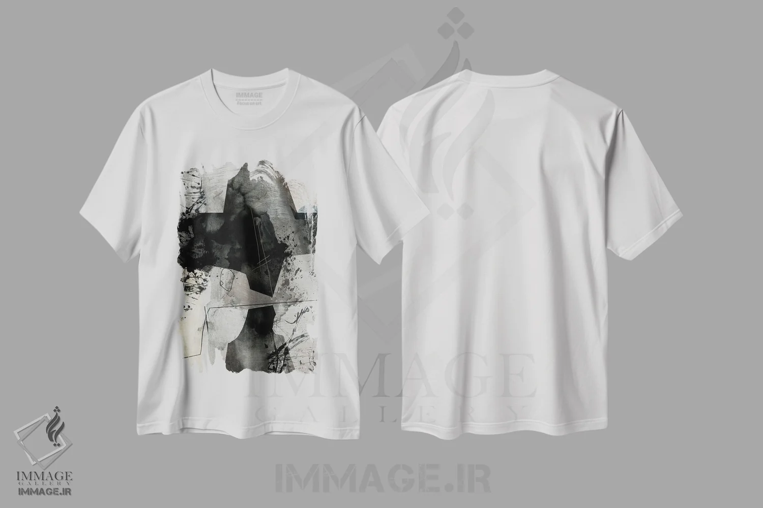 تیشرت سفید طرح دار اسرارآمیز اثر روبرتو مورو | فروشگاه ایماژ